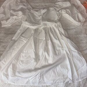 Forever 21 White Smocked Dress